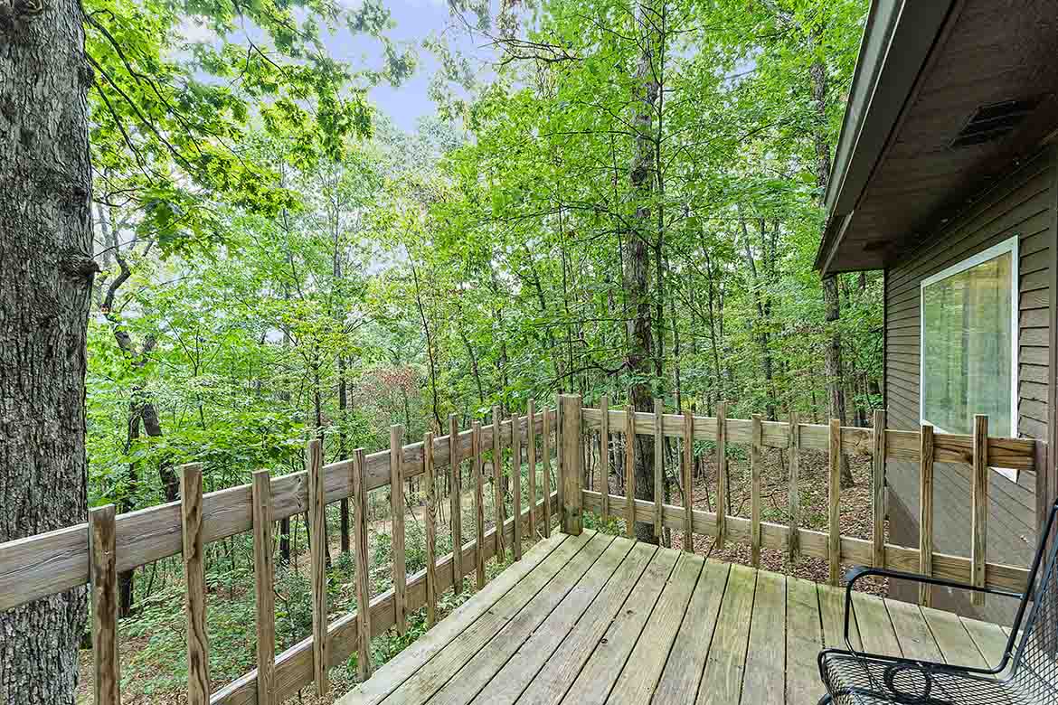 Firefly Glow Cabin #4 Deck View