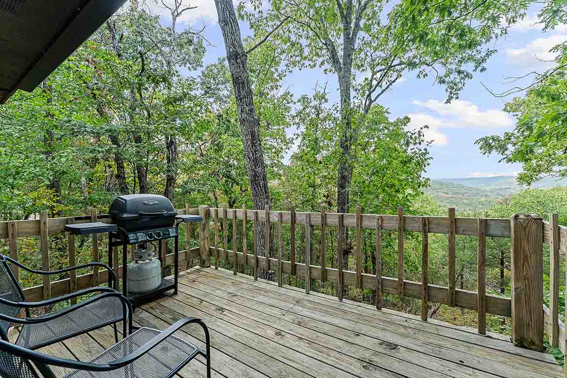 Mountain View Cabin #1 Deck View