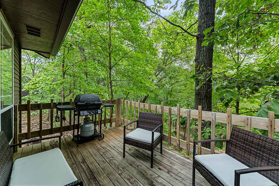 Rock Bluff Cabin #3 Deck & Gas Grill