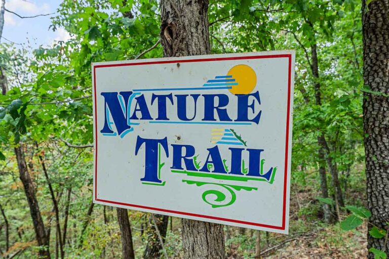 Ozark Spring Cabins Nature Trail Sign